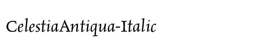 CelestiaAntiqua-Italic