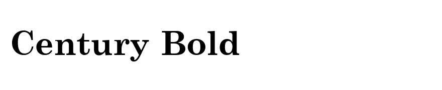 Century Bold