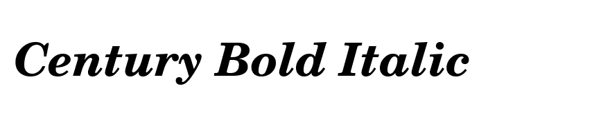 Century Bold Italic