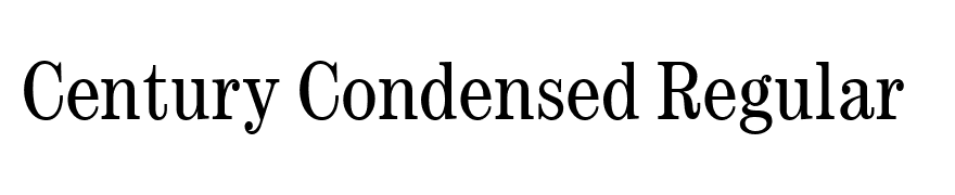 Century Condensed Regular