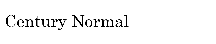 Century Normal