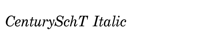 CenturySchT Italic