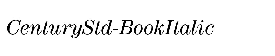 CenturyStd-BookItalic