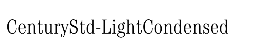 CenturyStd-LightCondensed