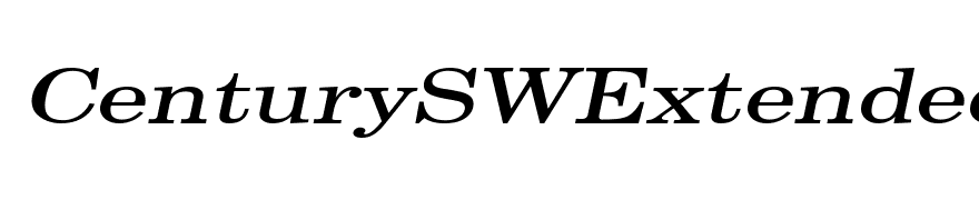 CenturySWExtended Italic