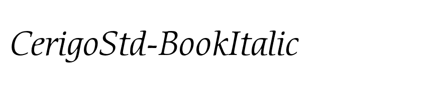 CerigoStd-BookItalic