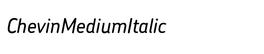 ChevinMediumItalic