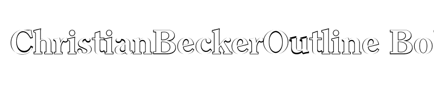 ChristianBeckerOutline Bold