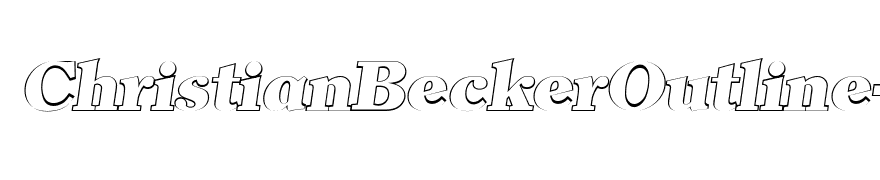 ChristianBeckerOutline-Heavy Italic