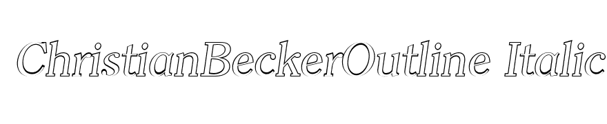 ChristianBeckerOutline Italic