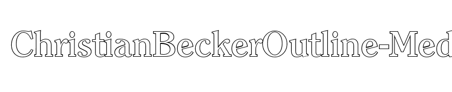 ChristianBeckerOutline-Medium-Regular