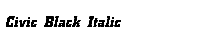 Civic Black Italic