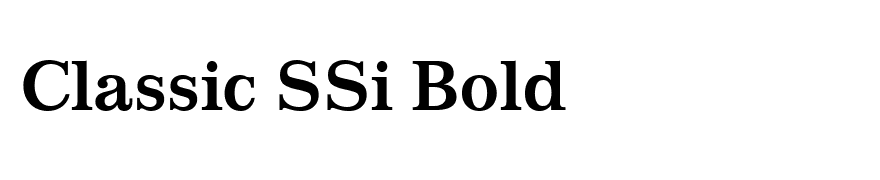 Classic SSi Bold