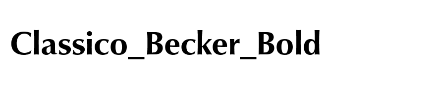 Classico_Becker_Bold