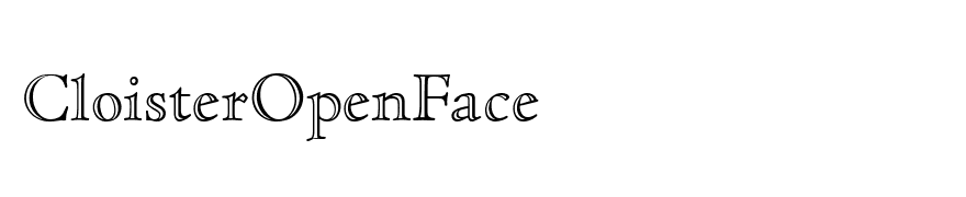 CloisterOpenFace