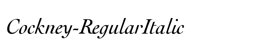 Cockney-RegularItalic