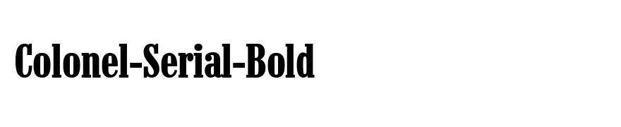 Colonel-Serial-Bold