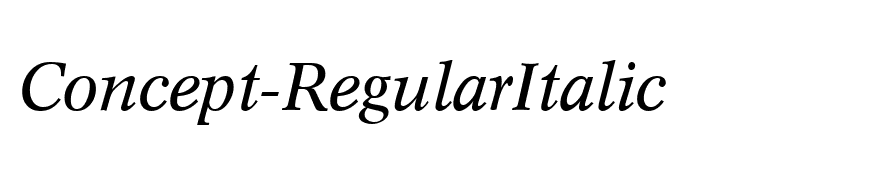 Concept-RegularItalic