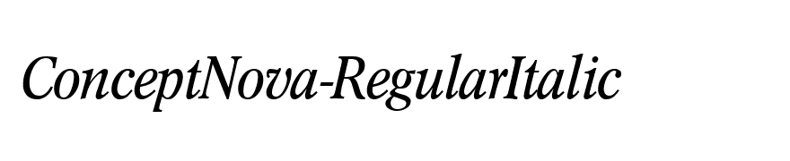 ConceptNova-RegularItalic