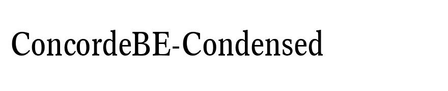 ConcordeBE-Condensed