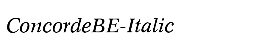 ConcordeBE-Italic