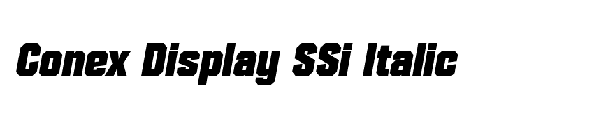 Conex Display SSi Italic