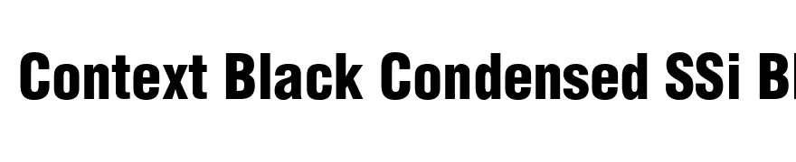 Context Black Condensed SSi Black Condensed