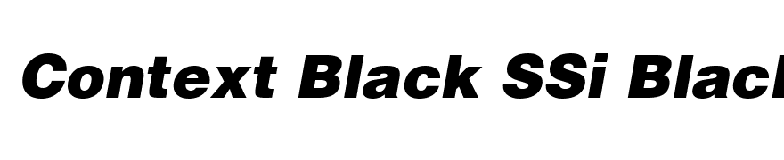 Context Black SSi Black Italic