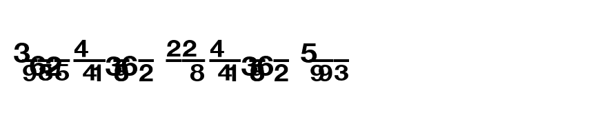 Context Fractions SSi Fractions Bold