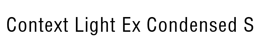 Context Light Ex Condensed SSi Normal