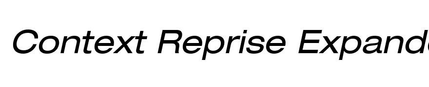 Context Reprise Expanded SSi Expanded Italic