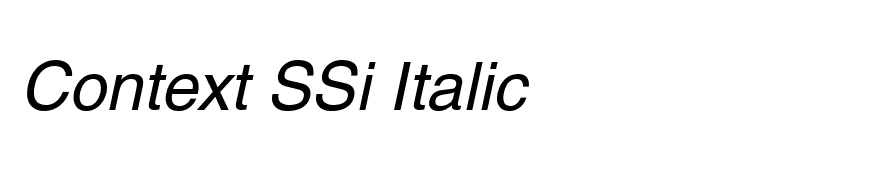 Context SSi Italic