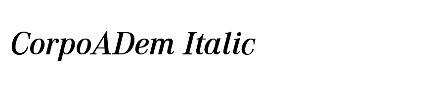 CorpoADem Italic