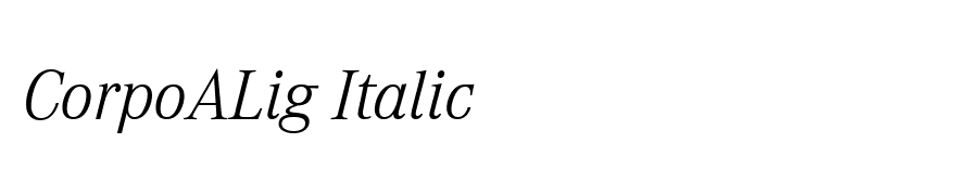 CorpoALig Italic