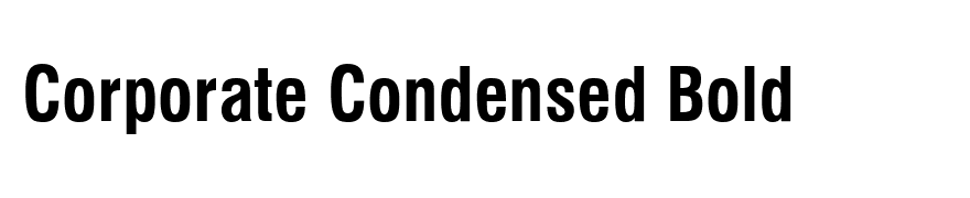 Corporate Condensed Bold