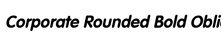 Corporate Rounded Bold Oblique