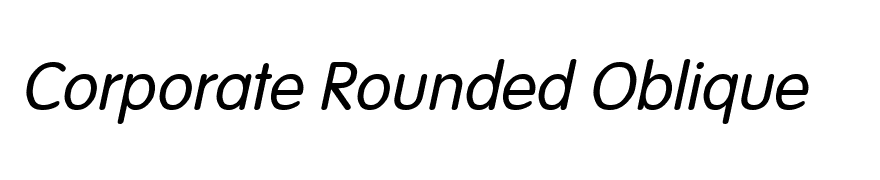 Corporate Rounded Oblique