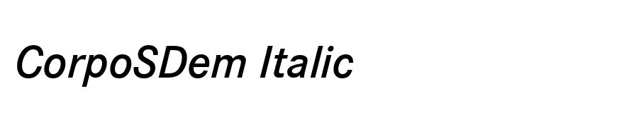 CorpoSDem Italic