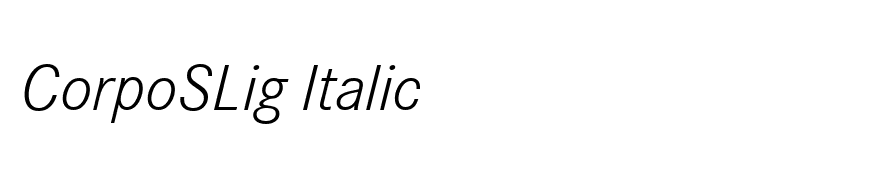 CorpoSLig Italic