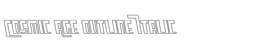 Cosmic Age Outline Italic