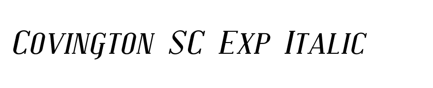 Covington SC Exp Italic