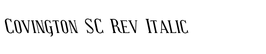 Covington SC Rev Italic