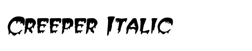 Creeper Italic