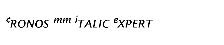 Cronos MM Italic Expert