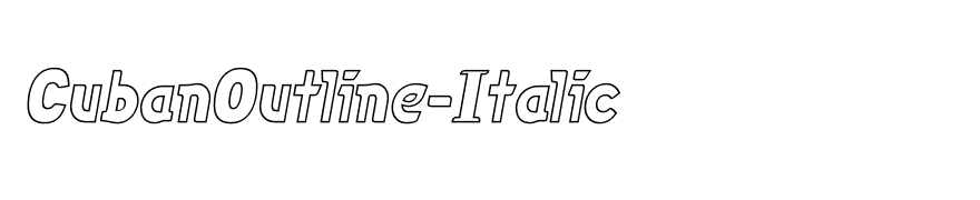 CubanOutline-Italic