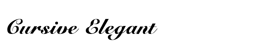 Cursive Elegant