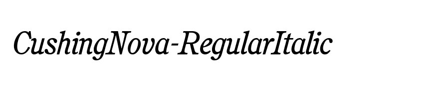 CushingNova-RegularItalic