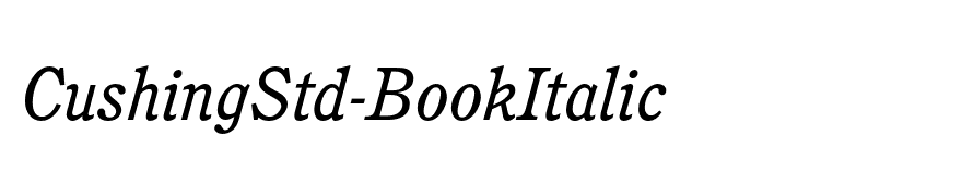 CushingStd-BookItalic