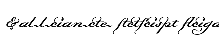 Dalliance Script Ligatures