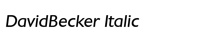 DavidBecker Italic